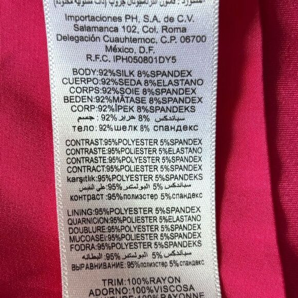 Bebe Corset Halter Top Pink Silk Womens Size Large - Picture 10 of 10